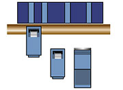 Обработка с неподвижной пильной колонной без использования фрезерно-брусующего станка и подвижной колонны тандемной ленточнопильной колонны Primultini