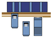 Обработка с неподвижной пильной колонной и фрезерно-брусующим станком без использования
подвижной колонны тандемной ленточнопильной колонны Primultini