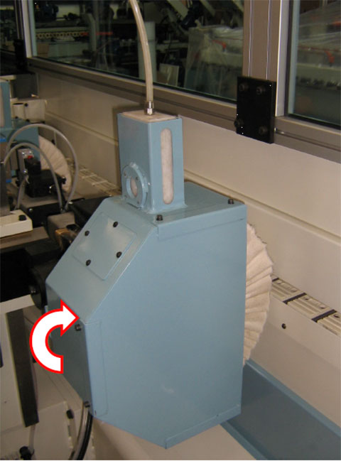 Опция для полировки кромок с радиусами станка MVT Gloss 8500 на 12 рабочих групп, производство De Stefani (Италия)